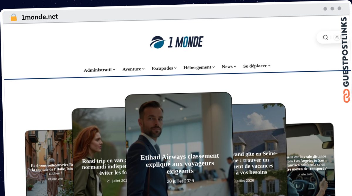 Publish Guest Post on 1monde.net