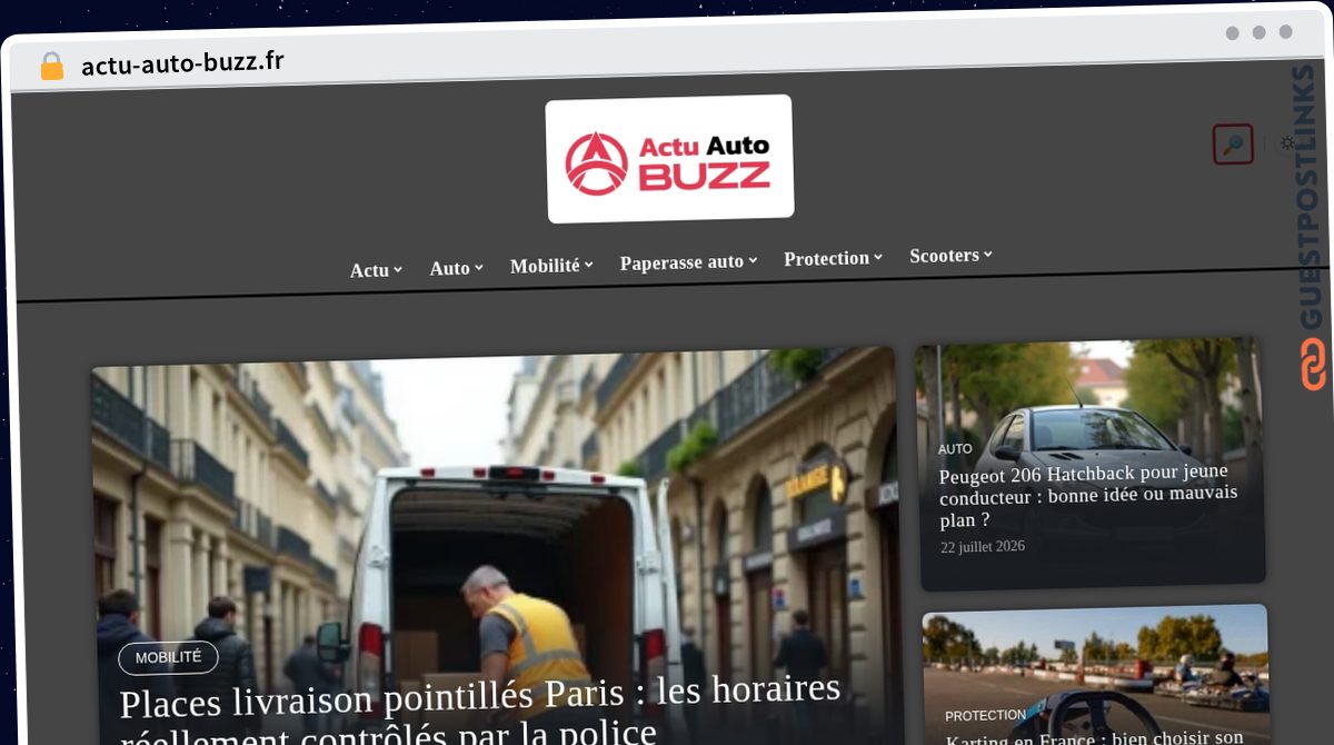 Publish Guest Post on actu-auto-buzz.fr
