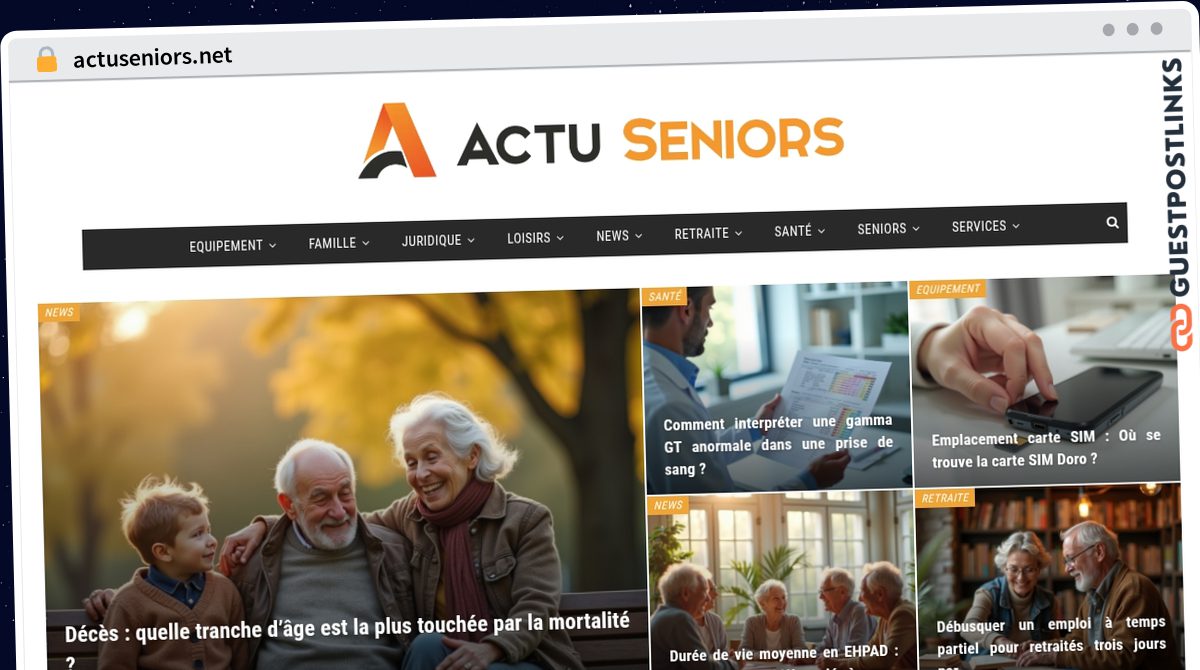 Publish Guest Post on actuseniors.net