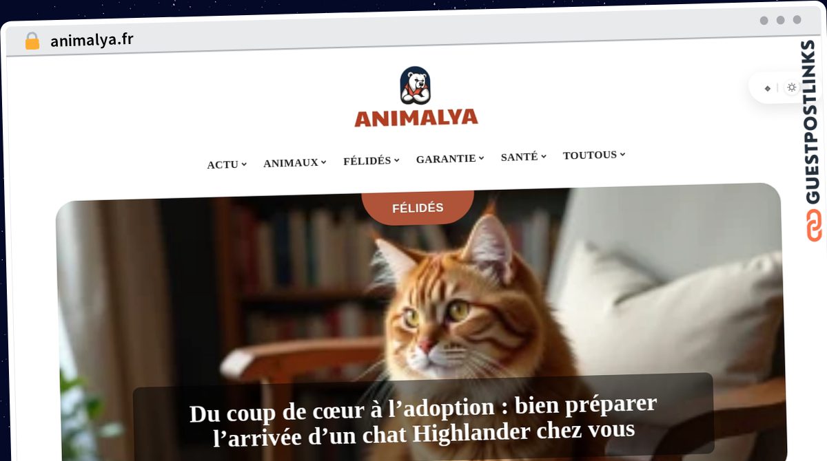 Publish Guest Post on animalya.fr