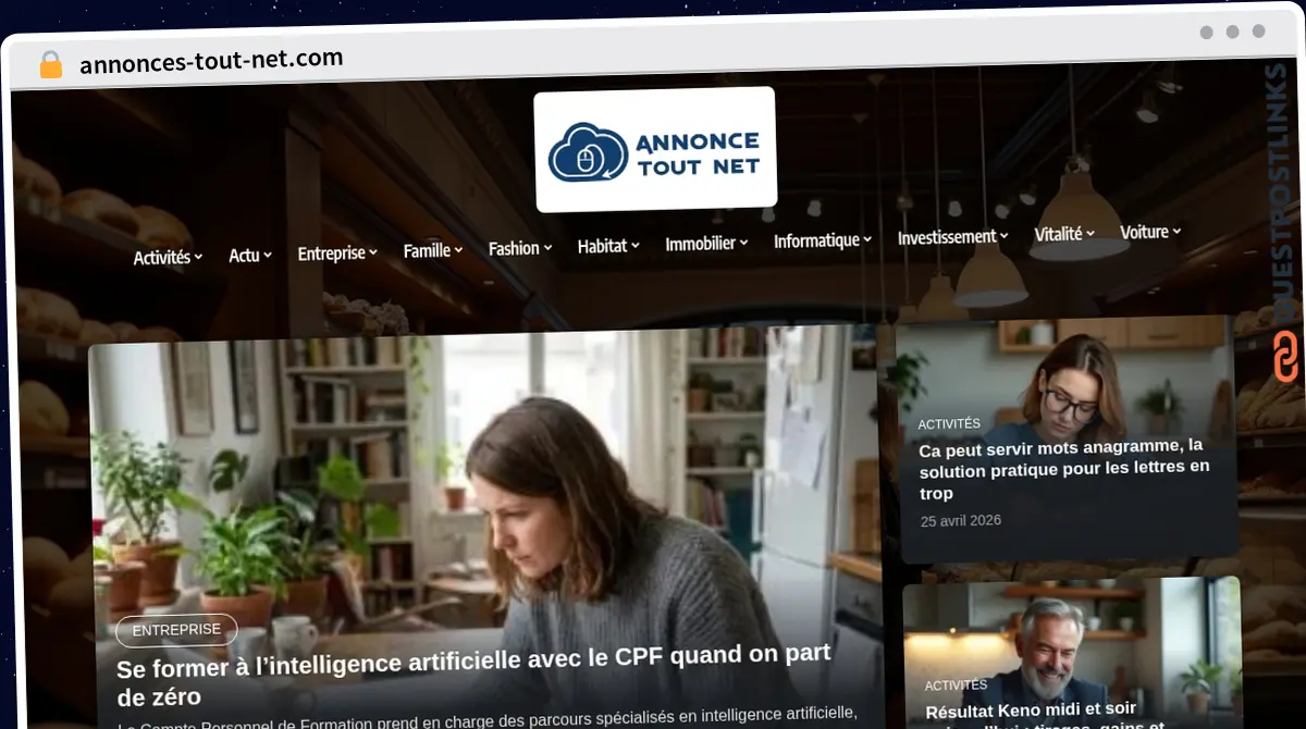 Publish Guest Post on annonces-tout-net.com