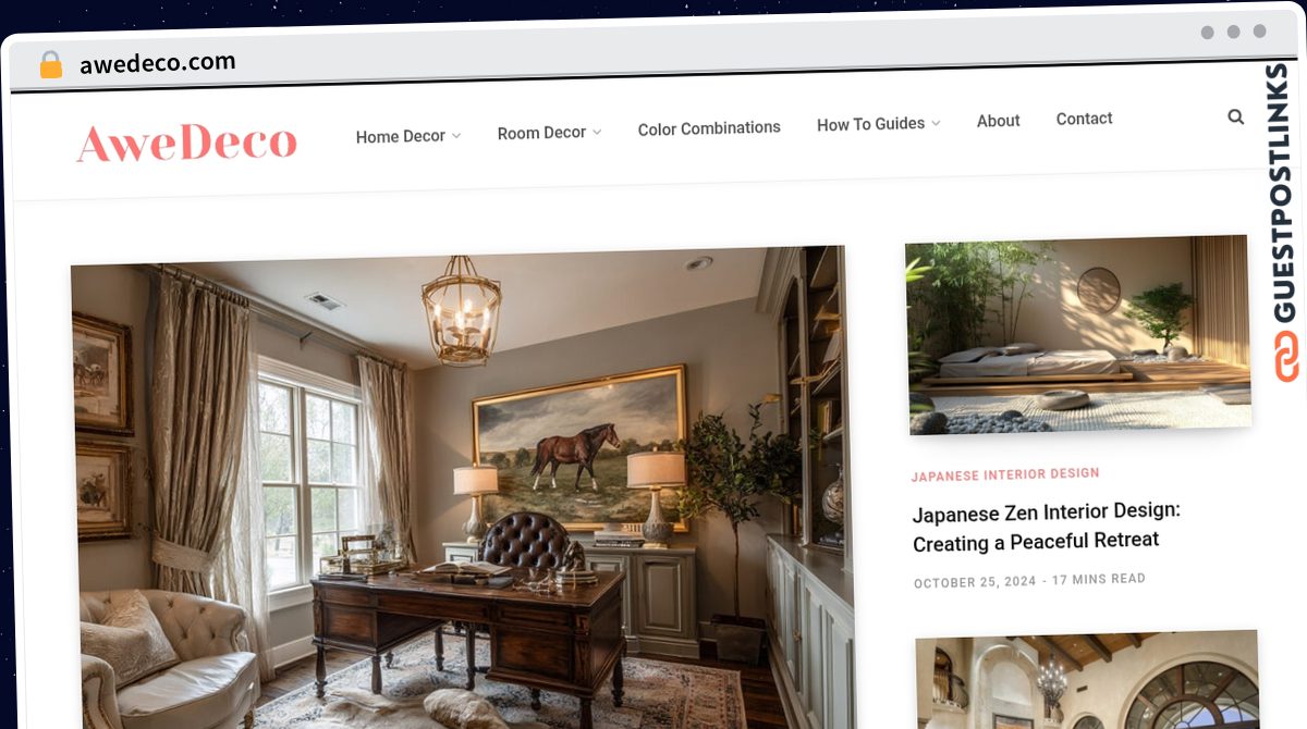 Publish Guest Post on awedeco.com