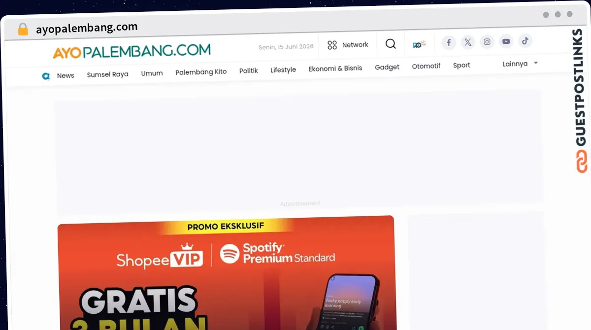 Publish Guest Post on ayopalembang.com