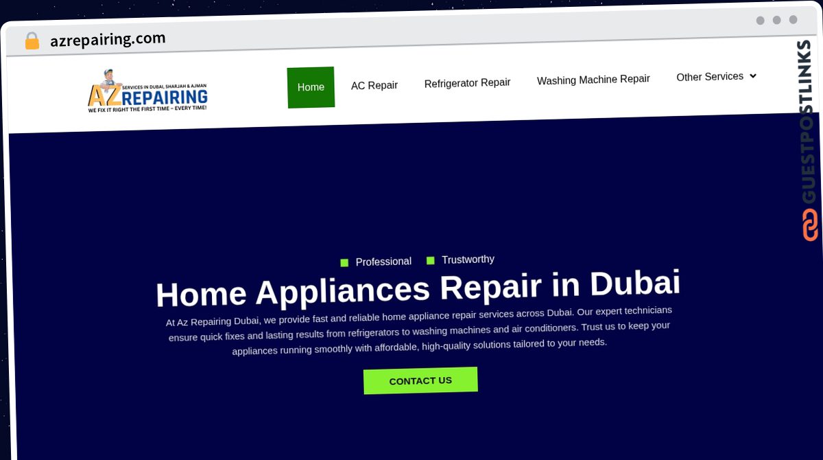 Publish Guest Post on azrepairing.com