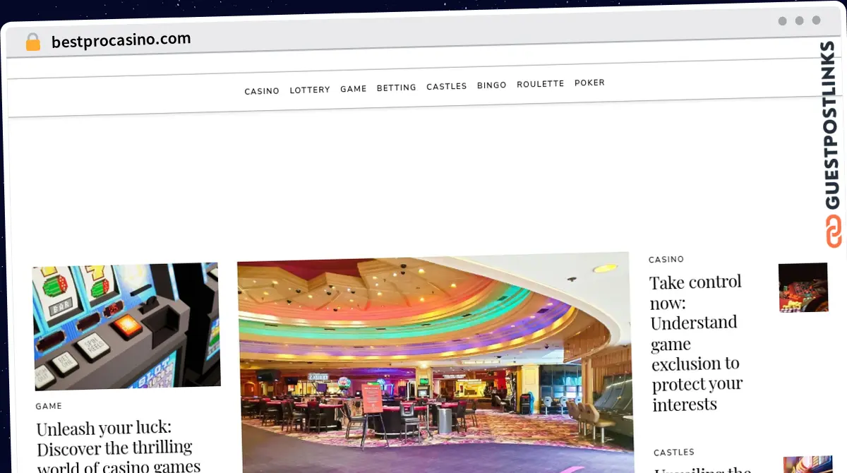 Publish Guest Post on bestprocasino.com