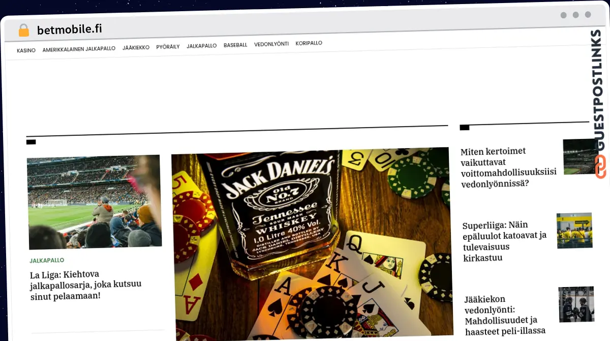 Publish Guest Post on betmobile.fi