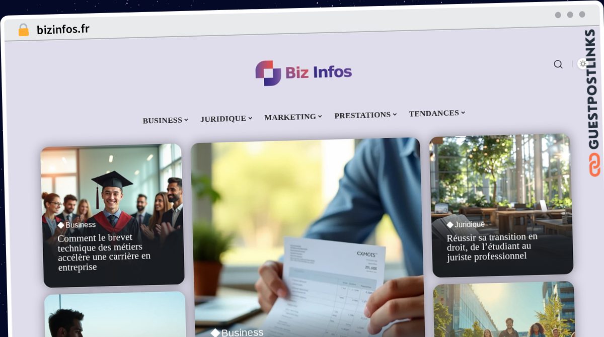 Publish Guest Post on bizinfos.fr