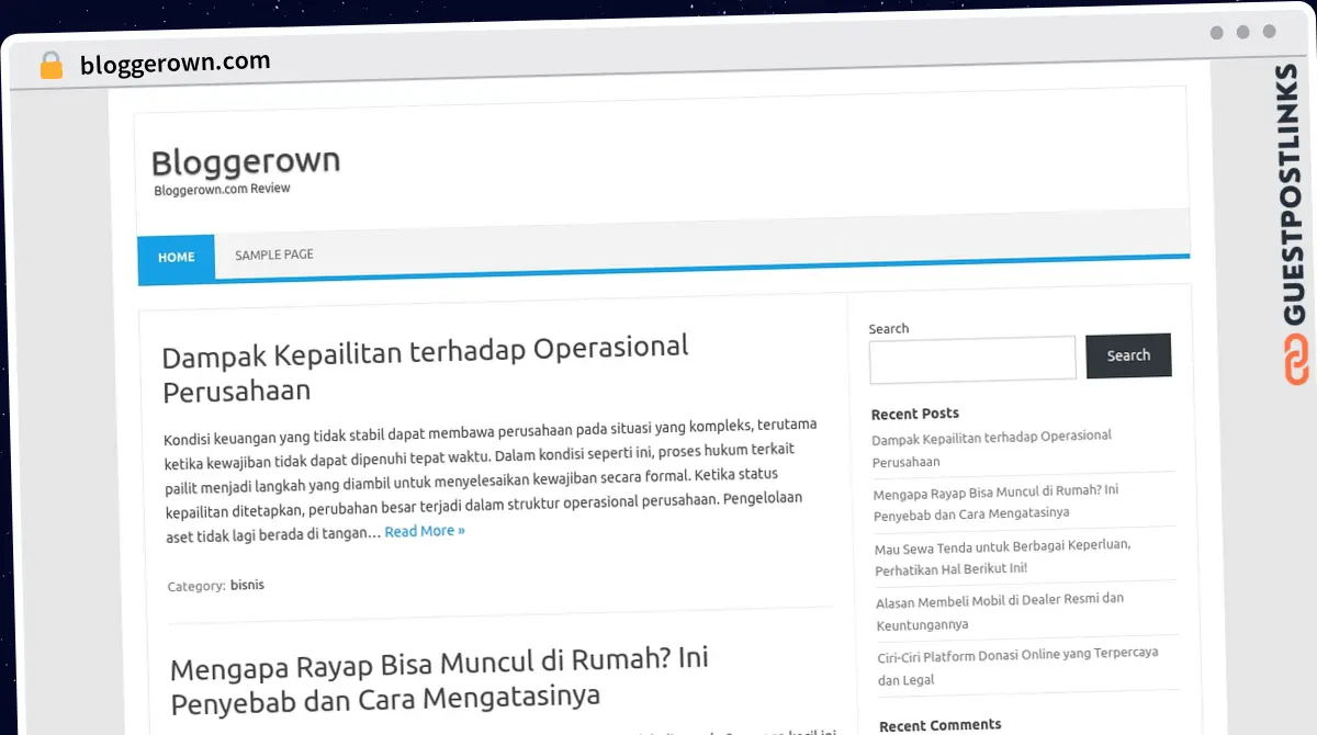Publish Guest Post on bloggerown.com