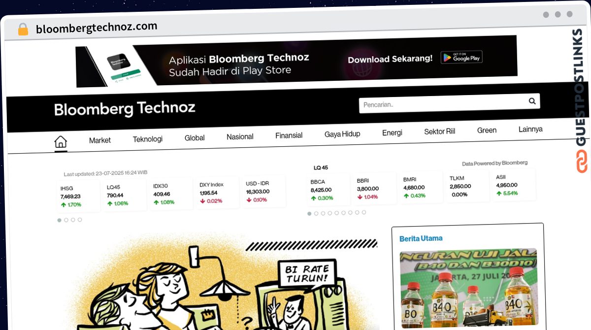 Publish Guest Post on bloombergtechnoz.com