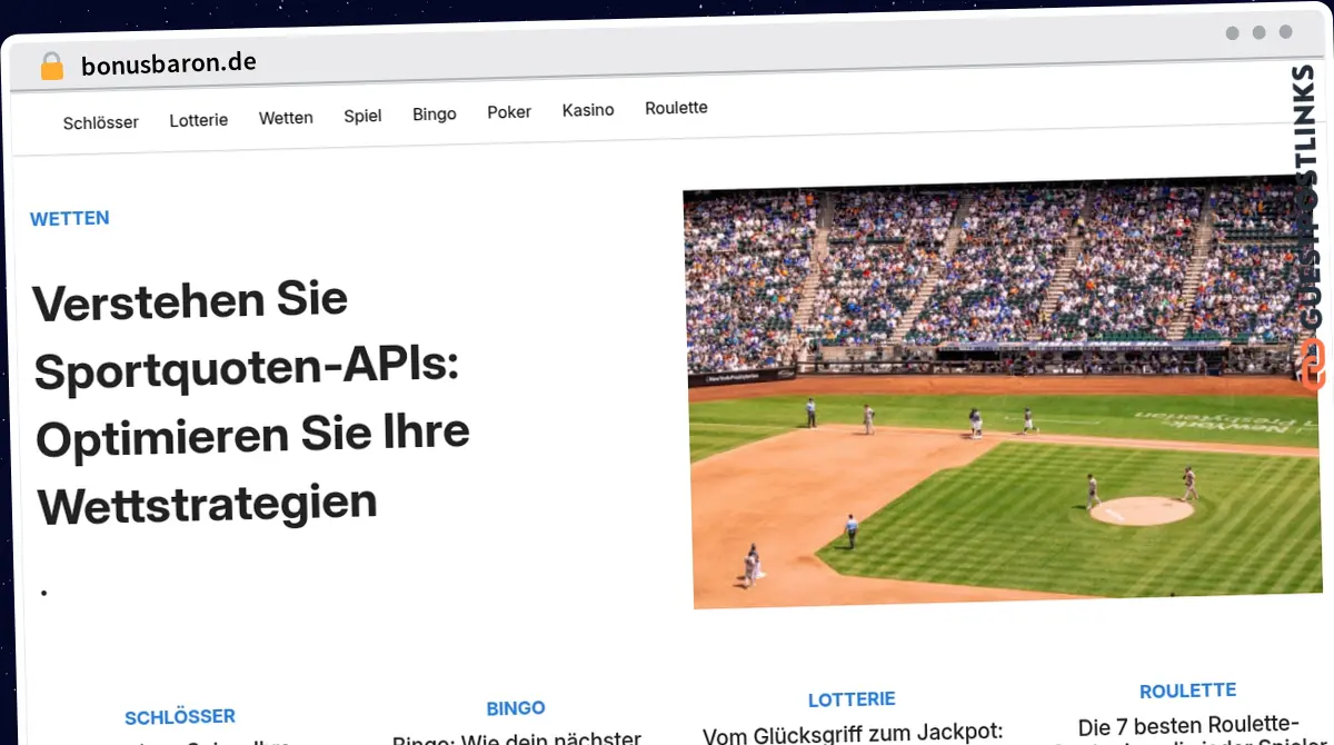 Publish Guest Post on bonusbaron.de