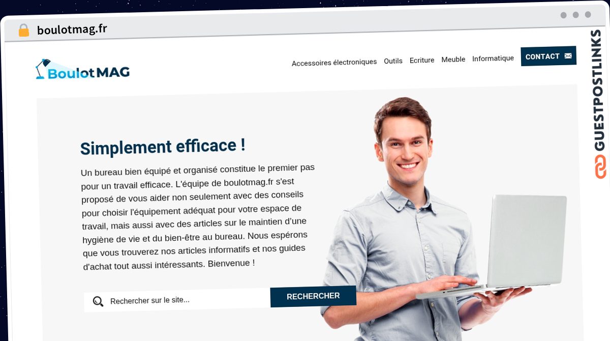 Publish Guest Post on boulotmag.fr