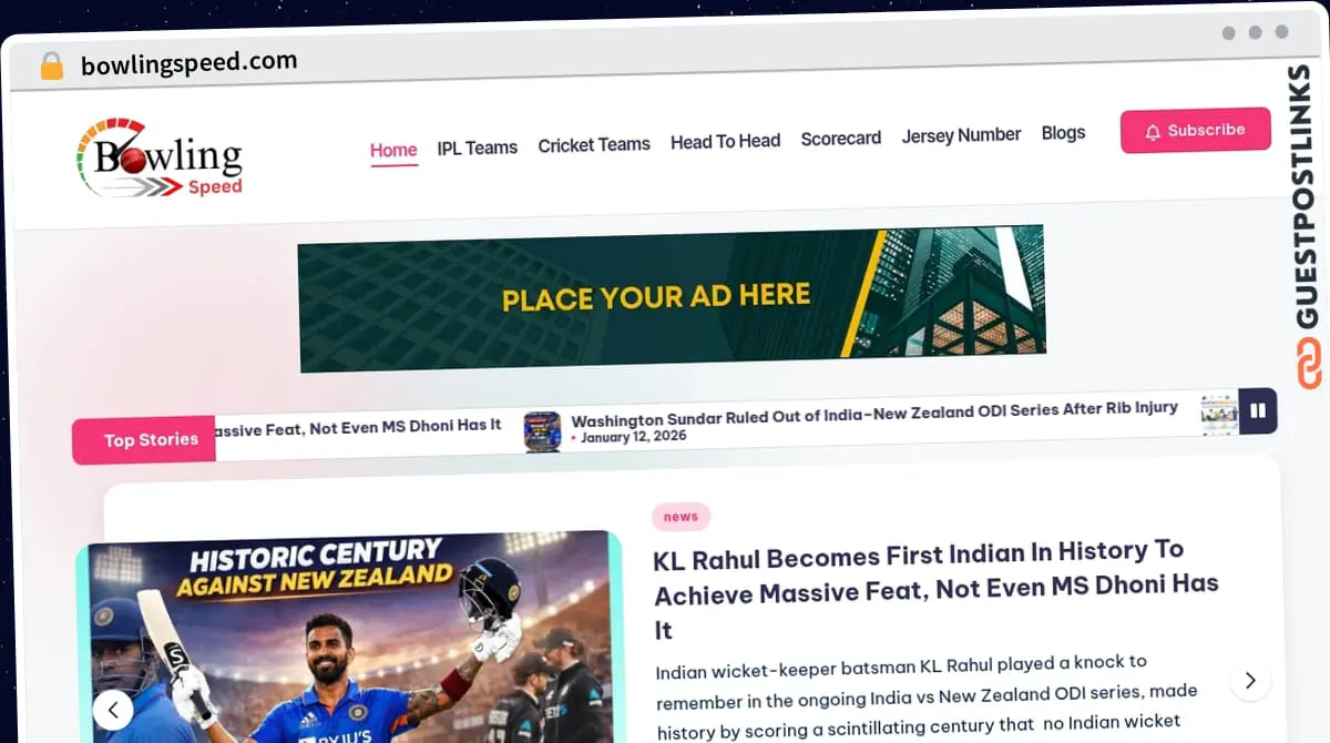 Publish Guest Post on bowlingspeed.com