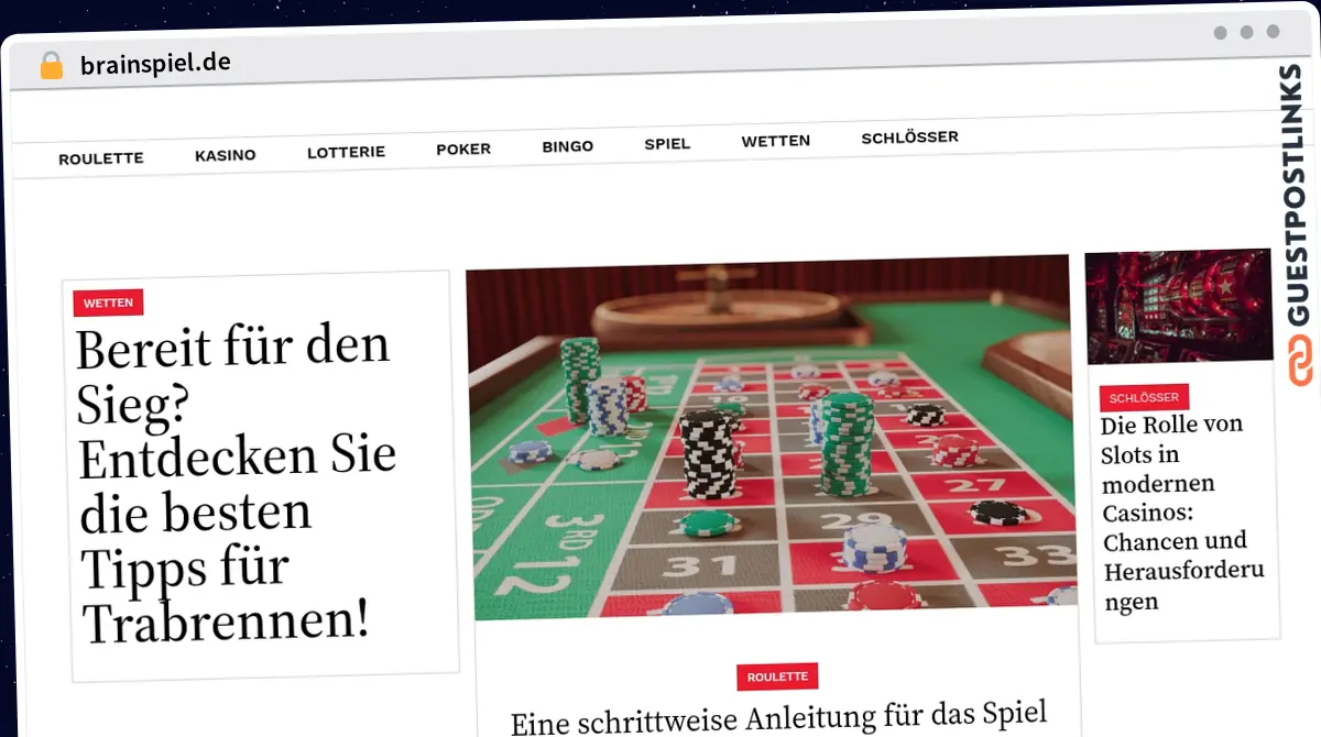 Publish Guest Post on brainspiel.de