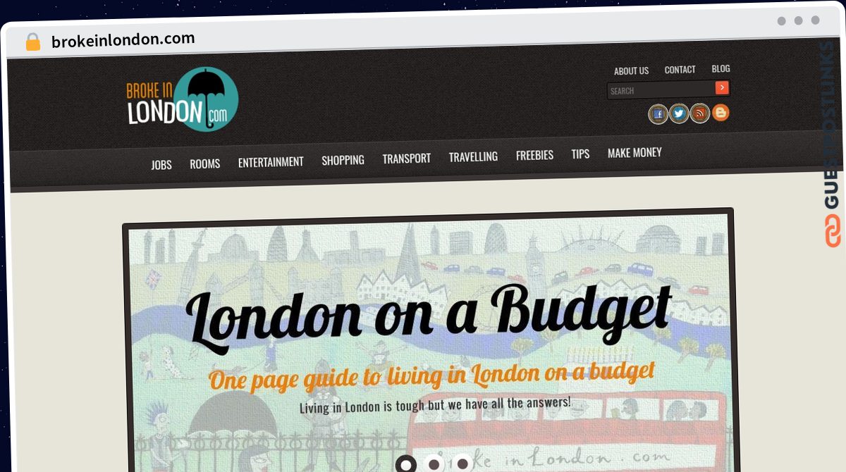 Publish Guest Post on brokeinlondon.com