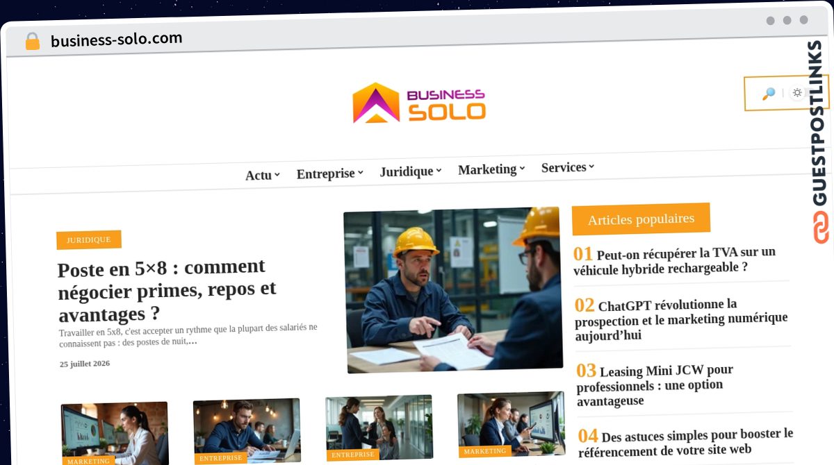 Publish Guest Post on business-solo.com