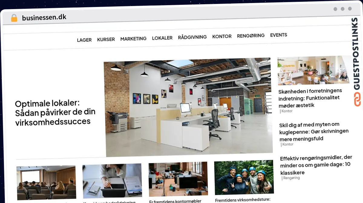 Publish Guest Post on businessen.dk