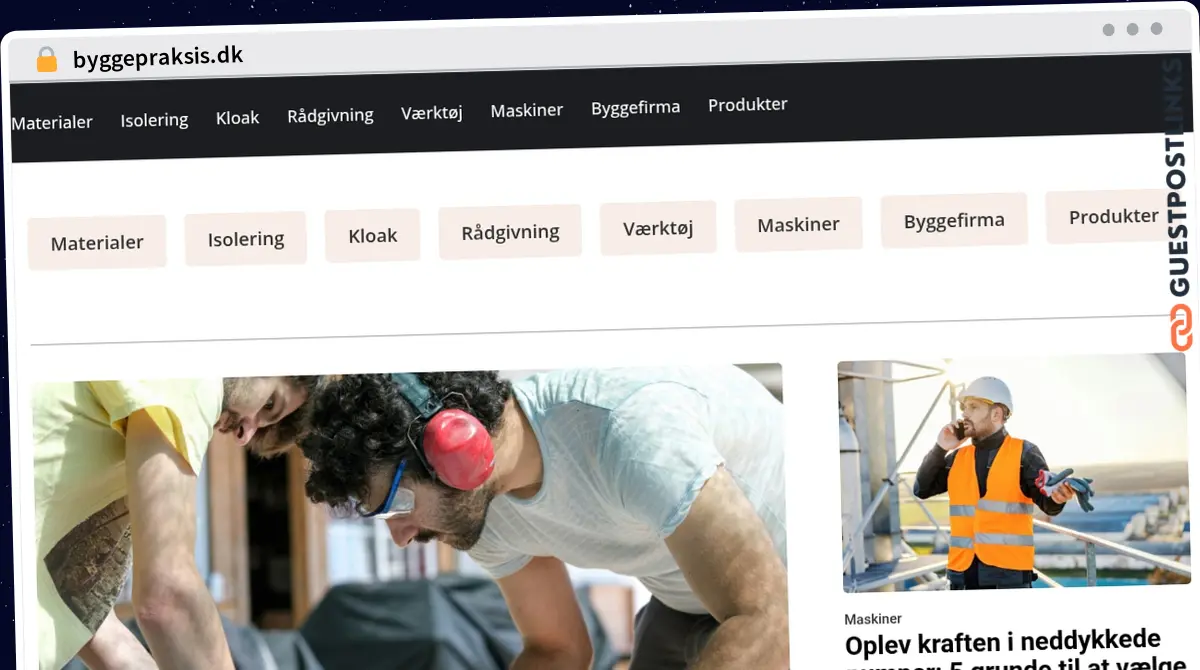 Publish Guest Post on byggepraksis.dk
