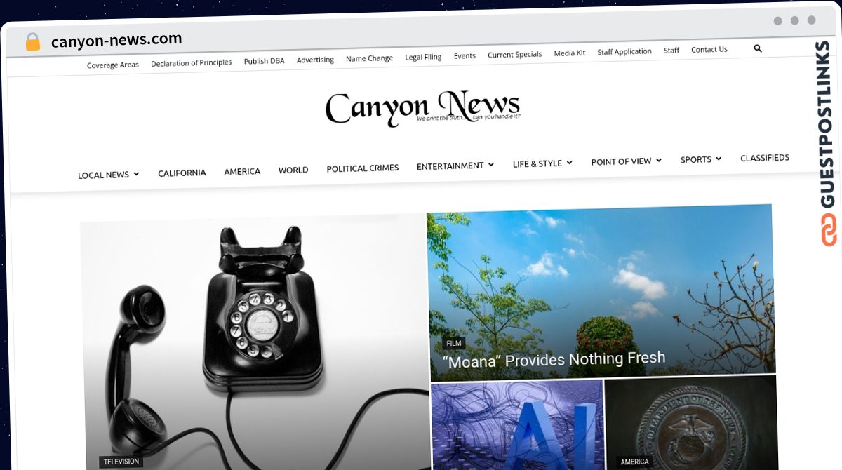 Publish Guest Post on canyon-news.com