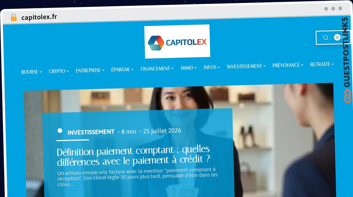 Publish Guest Post on capitolex.fr