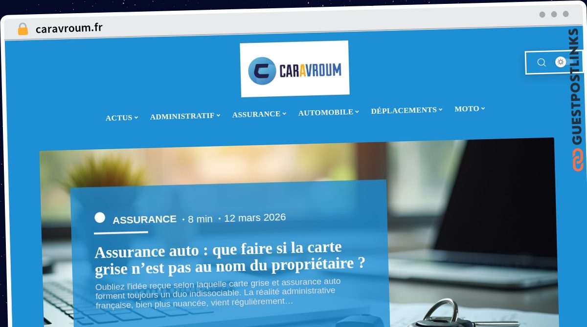 Publish Guest Post on caravroum.fr