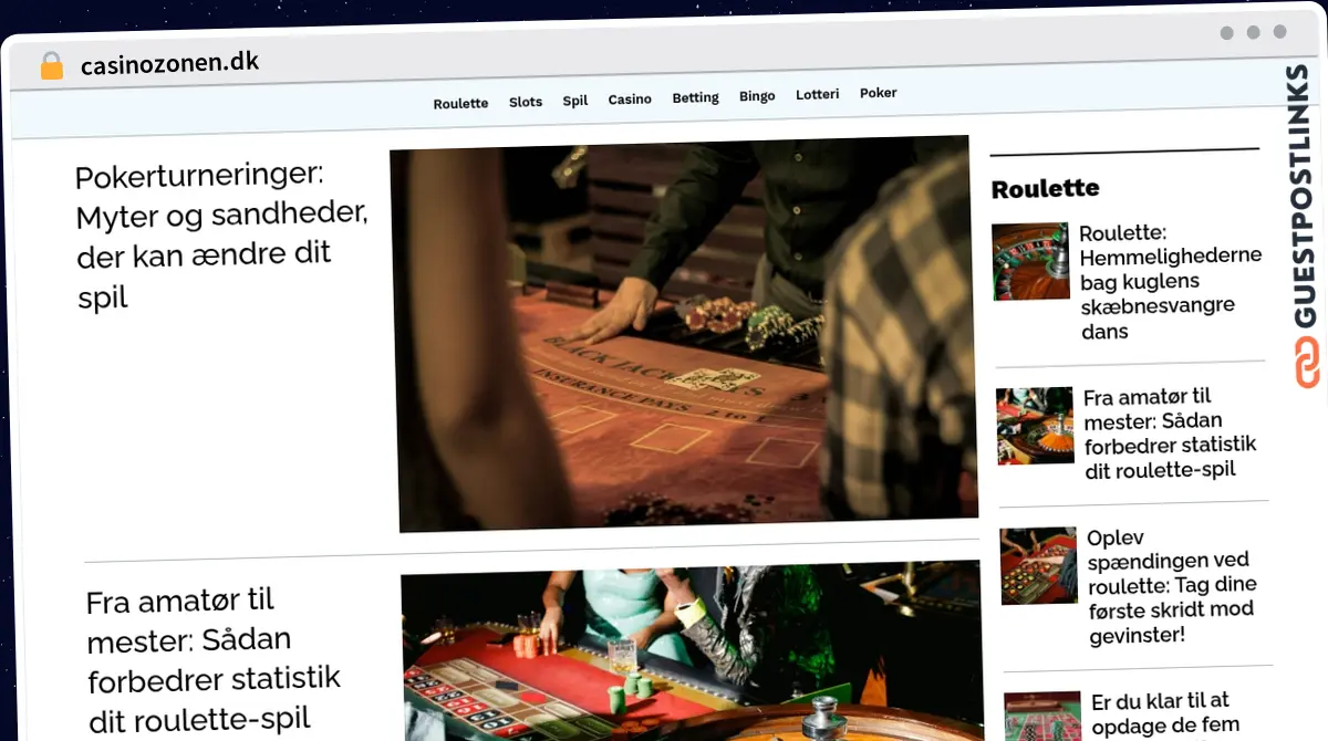 Publish Guest Post on casinozonen.dk