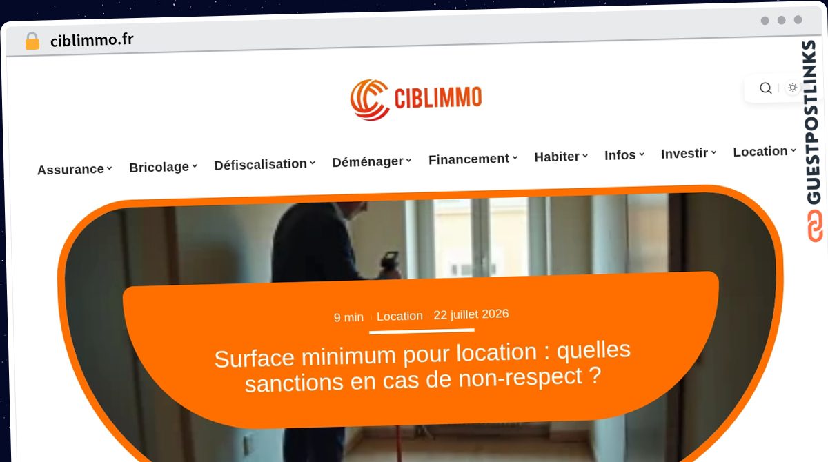 Publish Guest Post on ciblimmo.fr