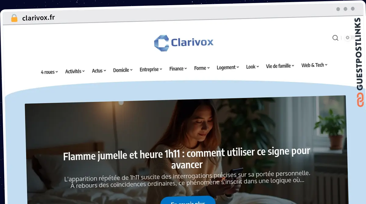 Publish Guest Post on clarivox.fr