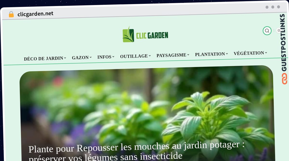 Publish Guest Post on clicgarden.net