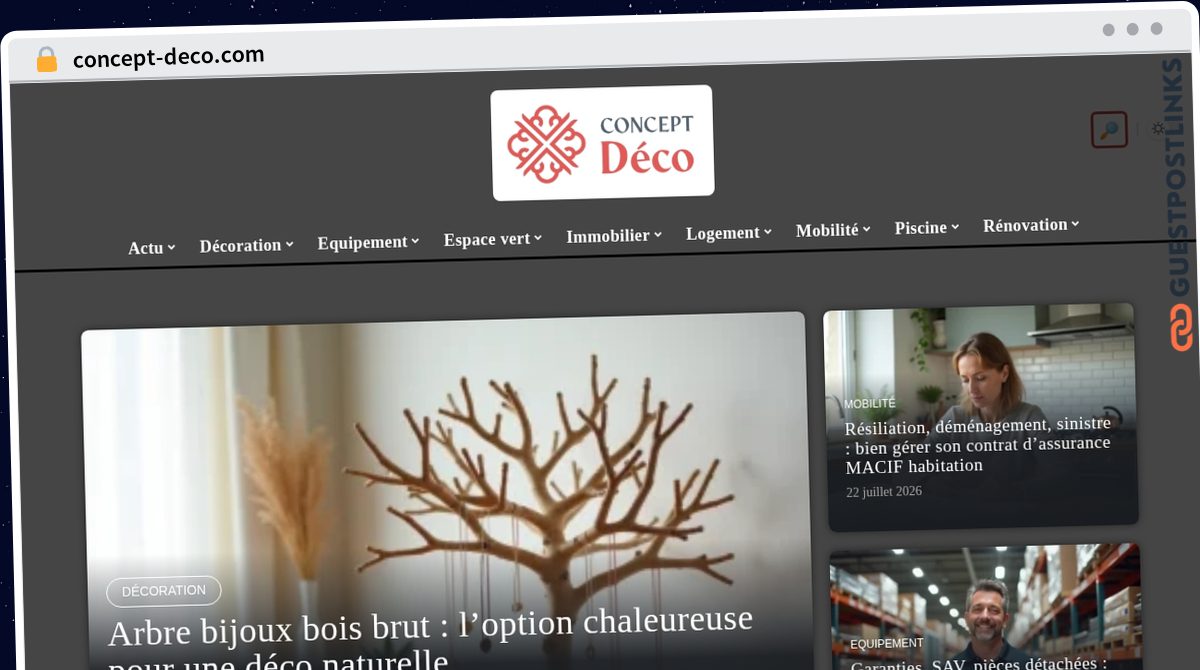 Publish Guest Post on concept-deco.com