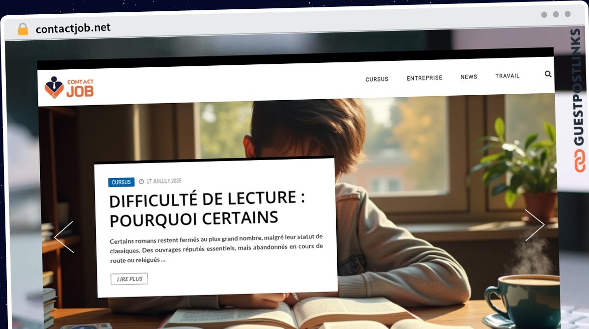 Publish Guest Post on contactjob.net