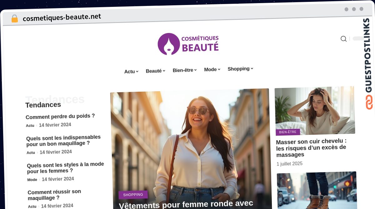 Publish Guest Post on cosmetiques-beaute.net