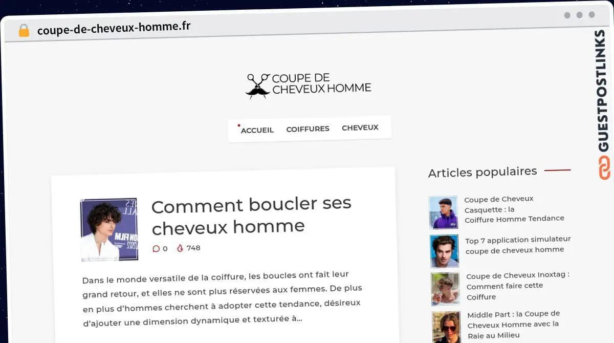 Publish Guest Post on coupe-de-cheveux-homme.fr