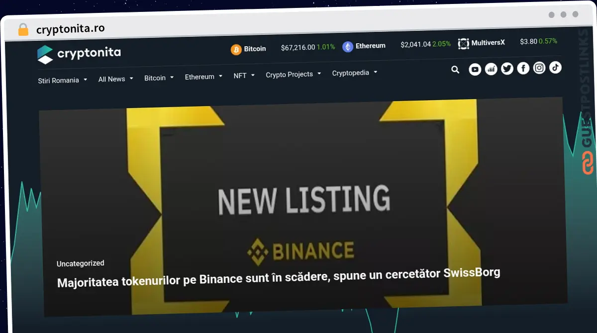 Publish Guest Post on cryptonita.ro