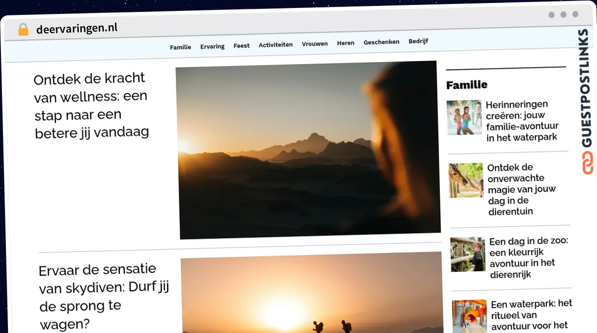 Publish Guest Post on deervaringen.nl