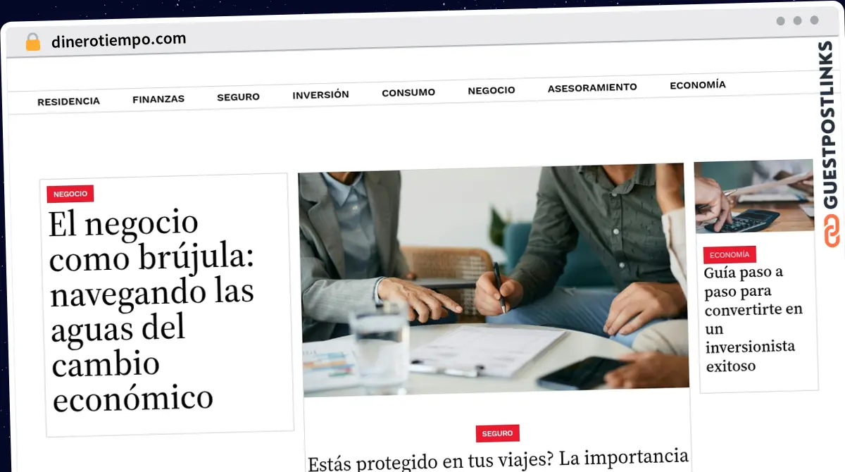 Publish Guest Post on dinerotiempo.com