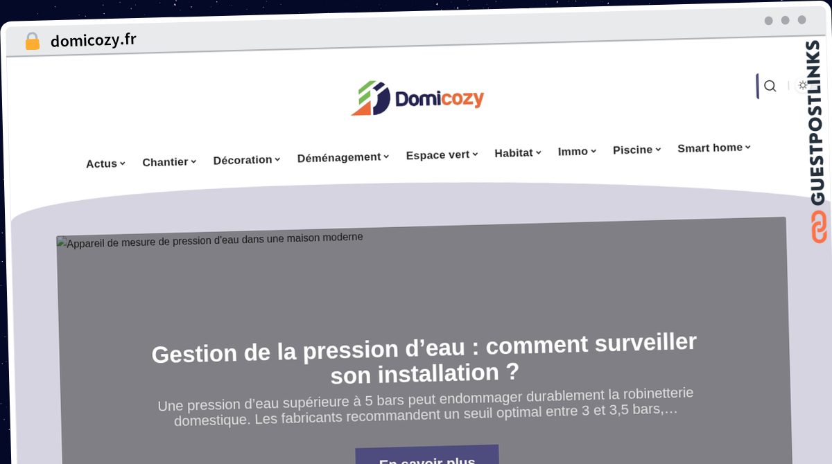 Publish Guest Post on domicozy.fr