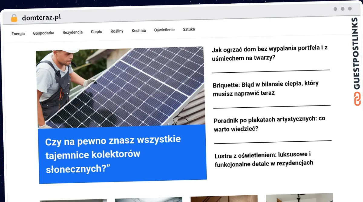 Publish Guest Post on domteraz.pl