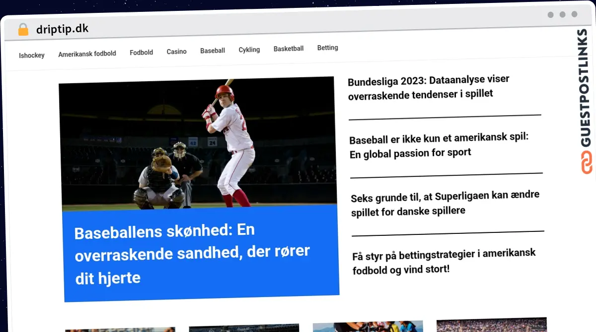 Publish Guest Post on driptip.dk