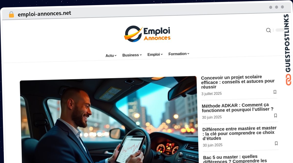 Publish Guest Post on emploi-annonces.net
