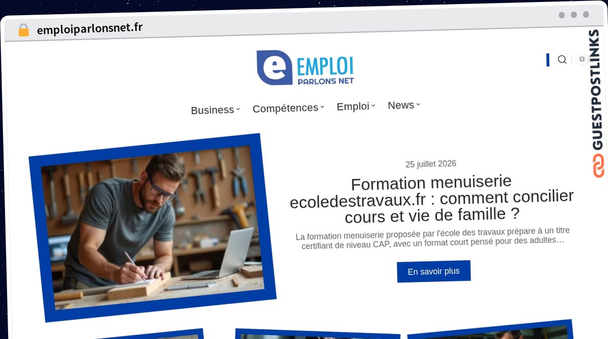 Publish Guest Post on emploiparlonsnet.fr