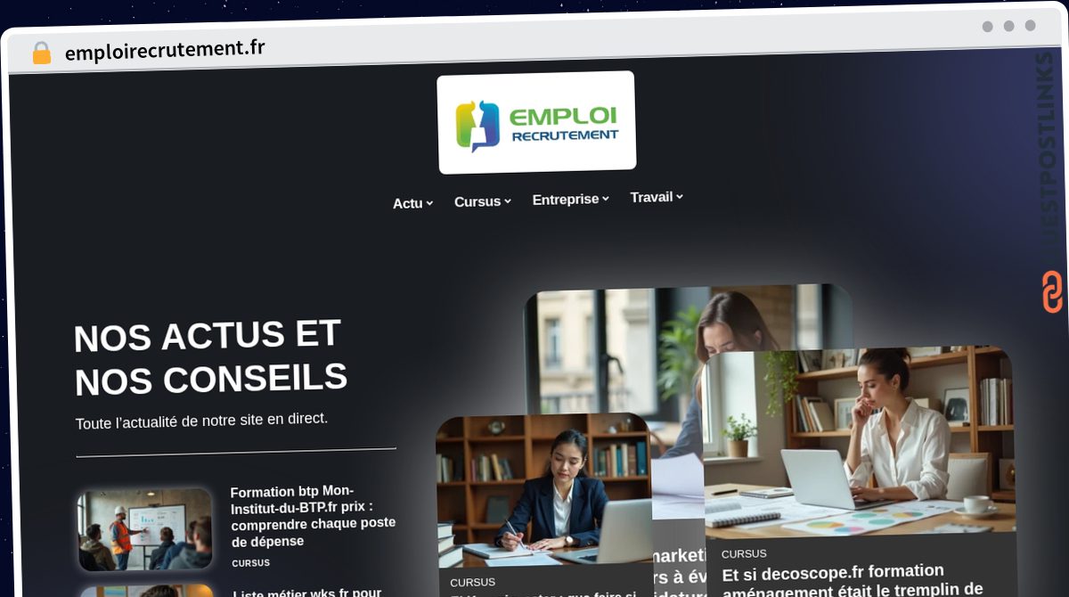 Publish Guest Post on emploirecrutement.fr