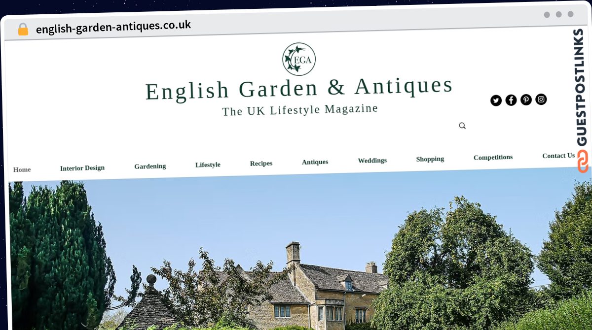 Publish Guest Post on english-garden-antiques.co.uk
