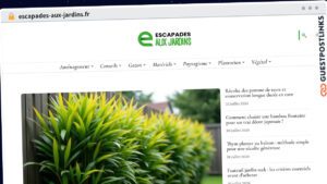 Publish Guest Post on escapades-aux-jardins.fr