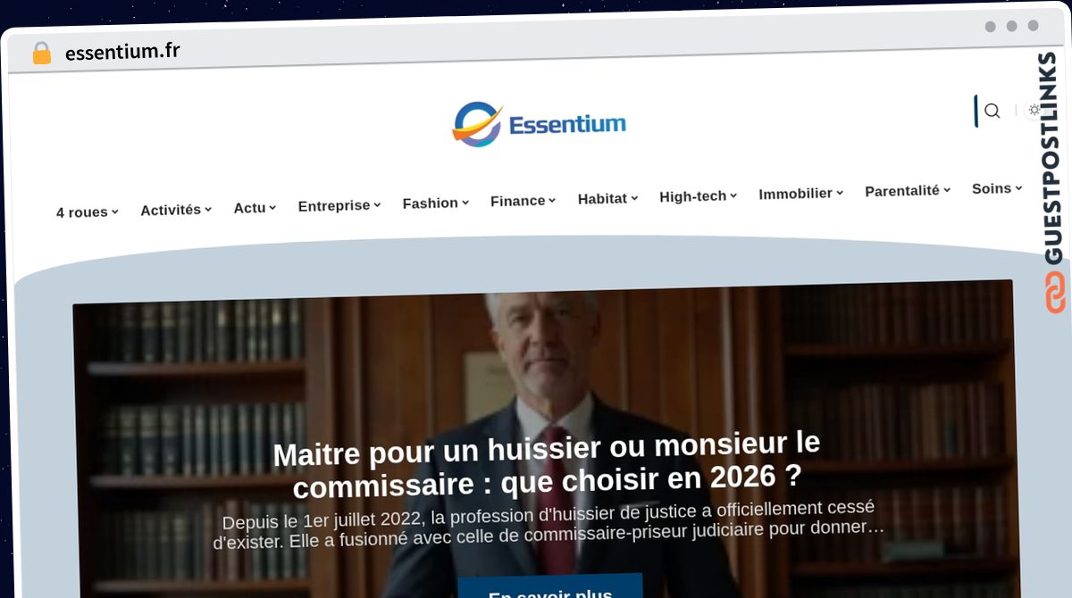 Publish Guest Post on essentium.fr