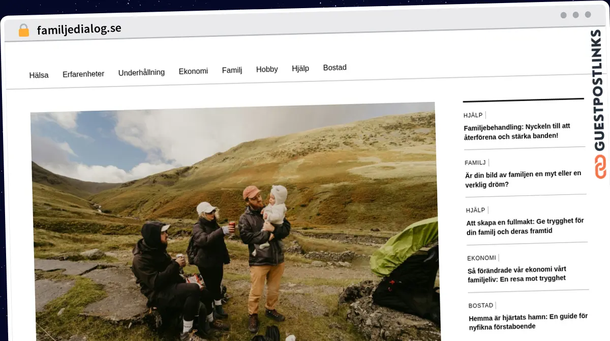 Publish Guest Post on familjedialog.se