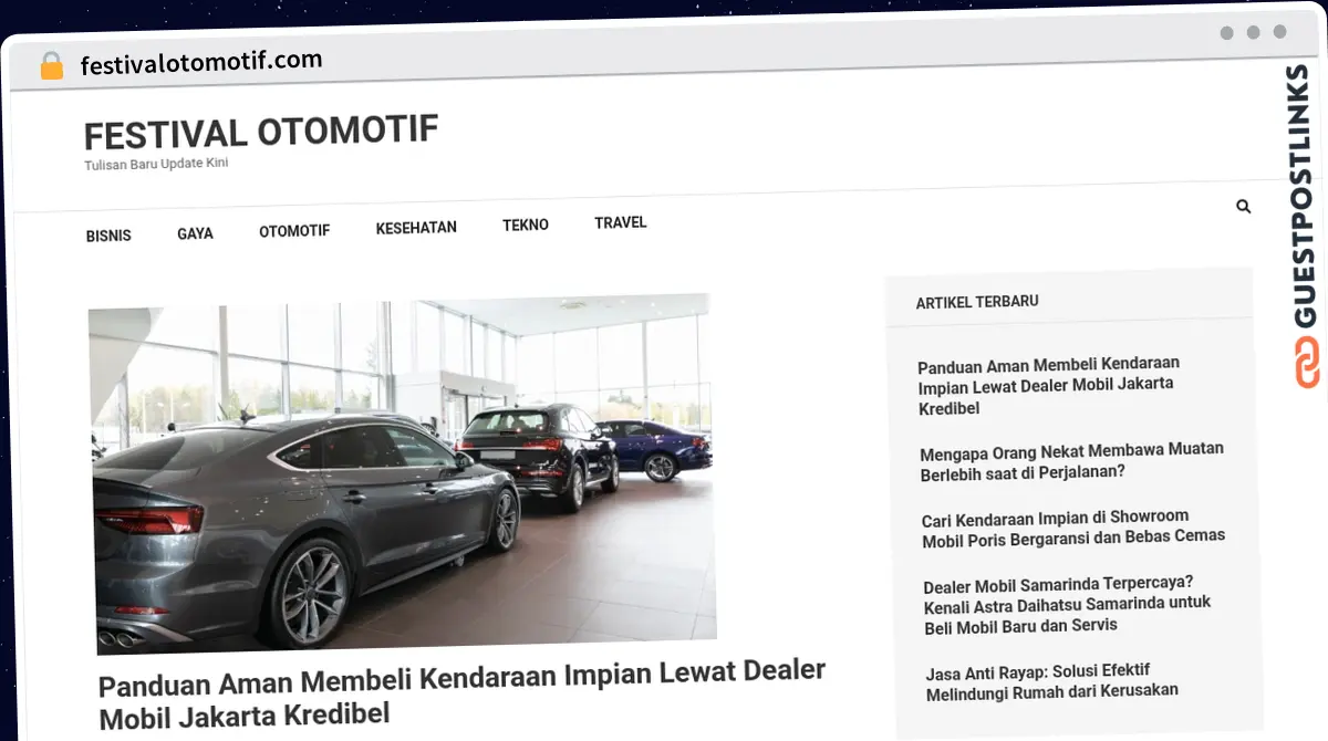 Publish Guest Post on festivalotomotif.com