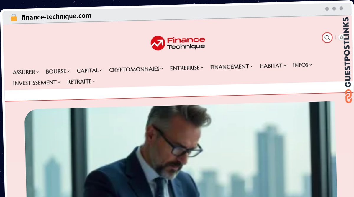 Publish Guest Post on finance-technique.com
