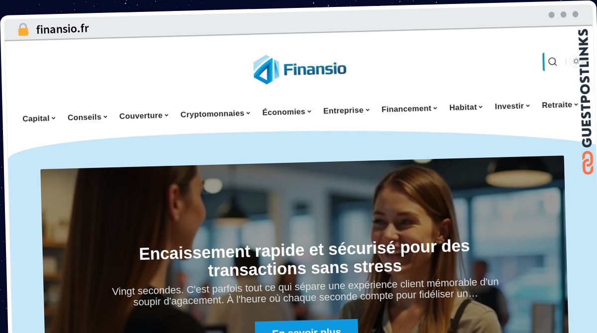 Publish Guest Post on finansio.fr