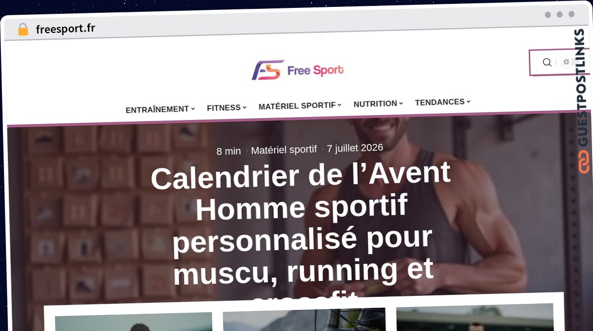 Publish Guest Post on freesport.fr