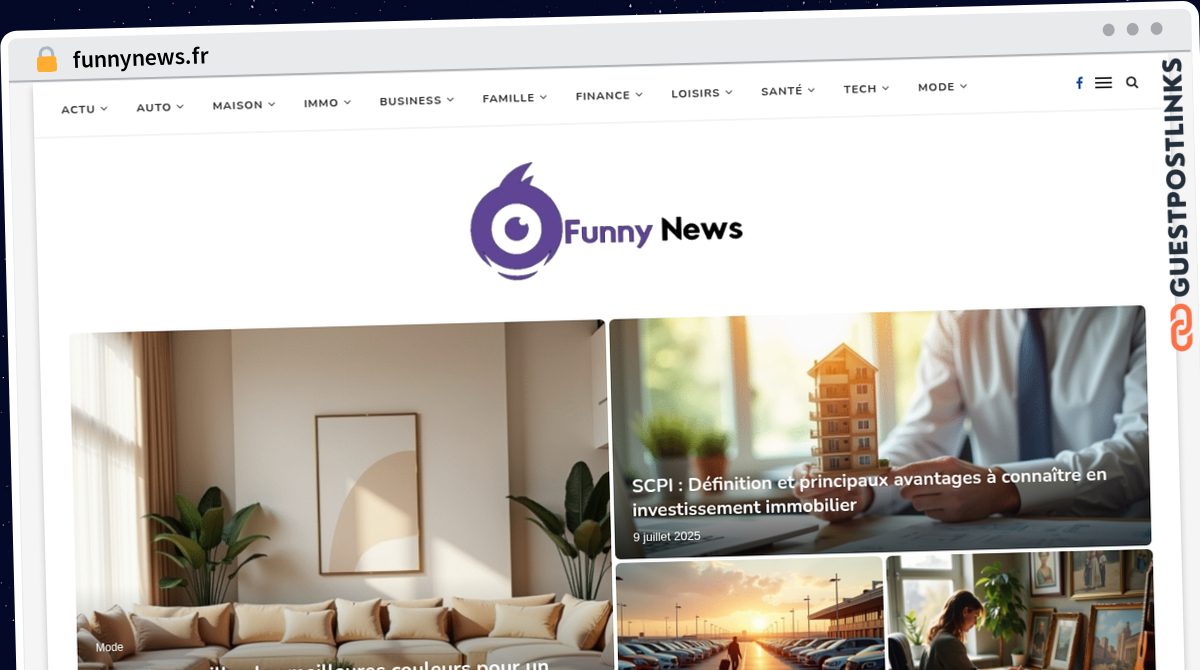 Publish Guest Post on funnynews.fr